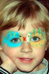 Painted face kid